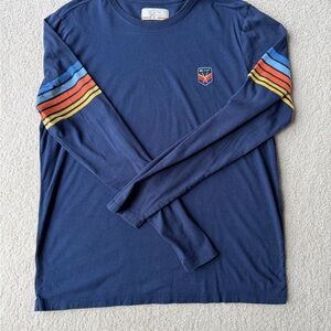 Marine Layer Blue Crew Neck Tee